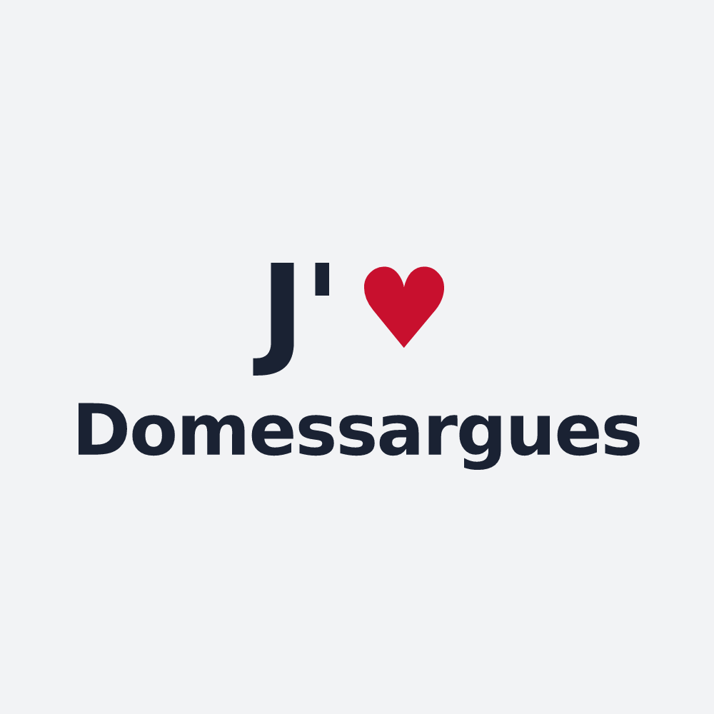 Poster personnalisé Domessargues — design J'aime Domessargues