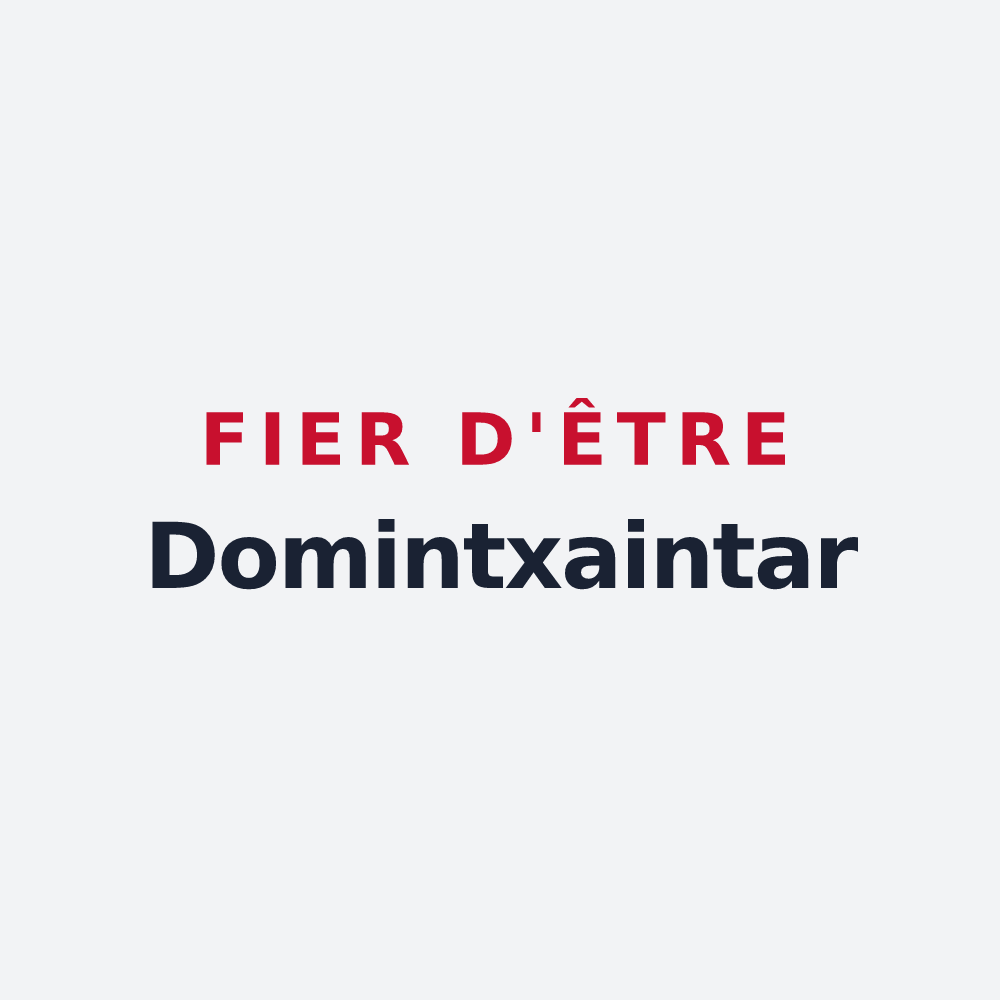 Poster « Fier d'être Domintxaintar » — design pour Domezain-Berraute