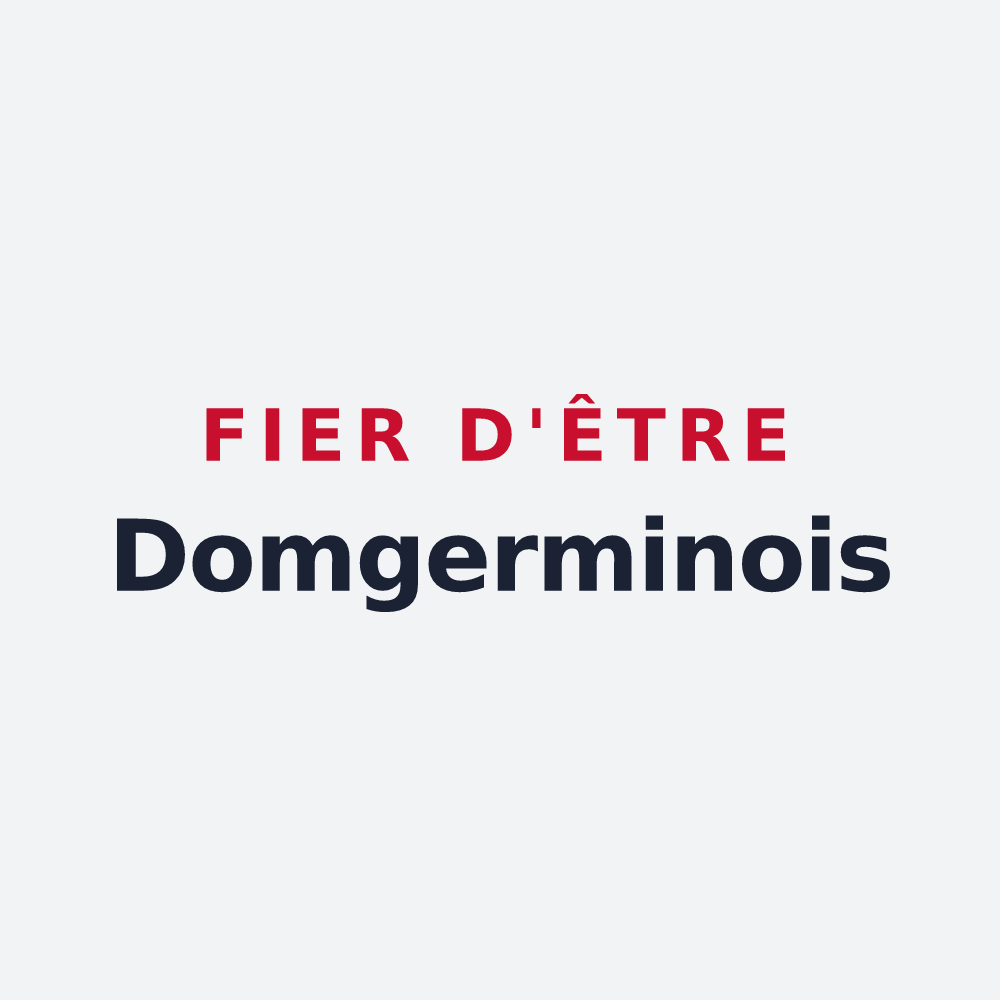 Poster « Fier d'être Domgerminois » — design pour Domgermain