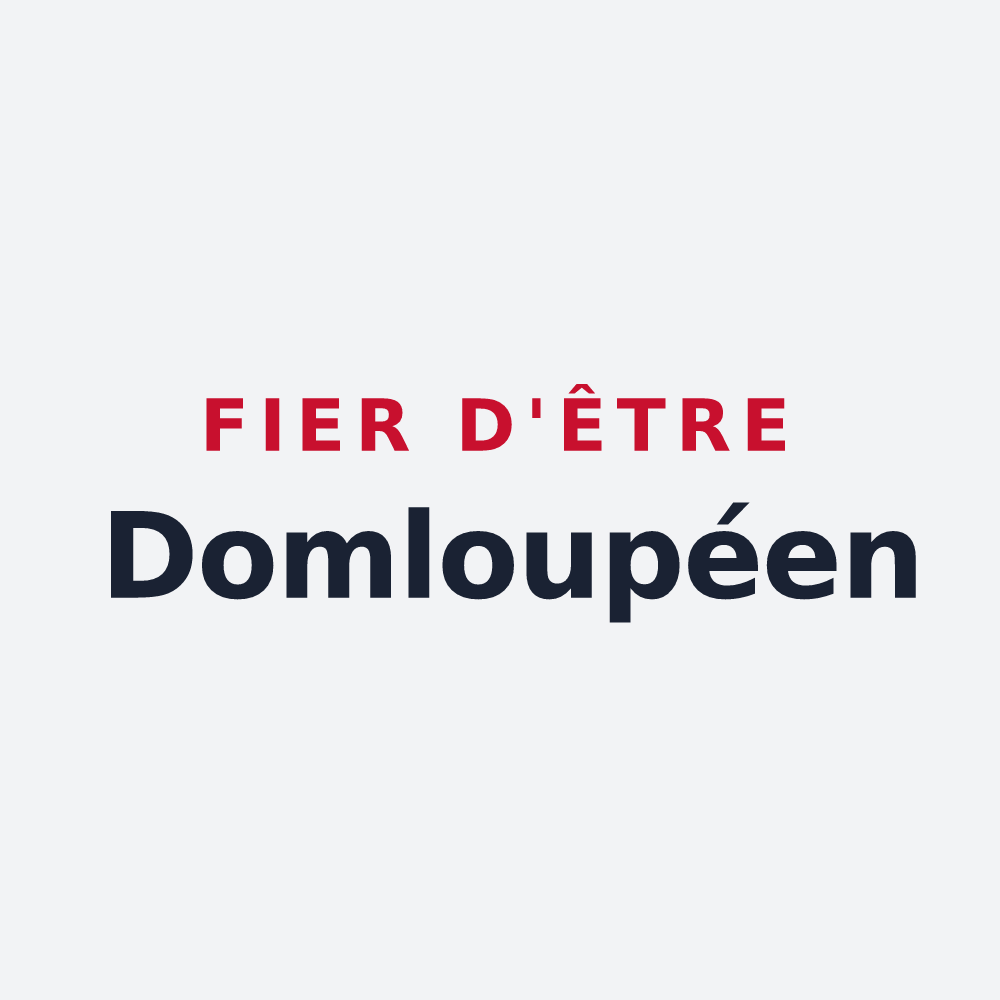 Poster « Fier d'être Domloupéen » — design pour Domloup