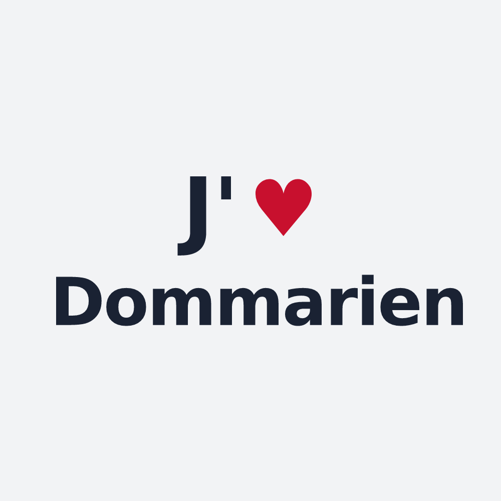 Poster personnalisé Dommarien — design J'aime Dommarien