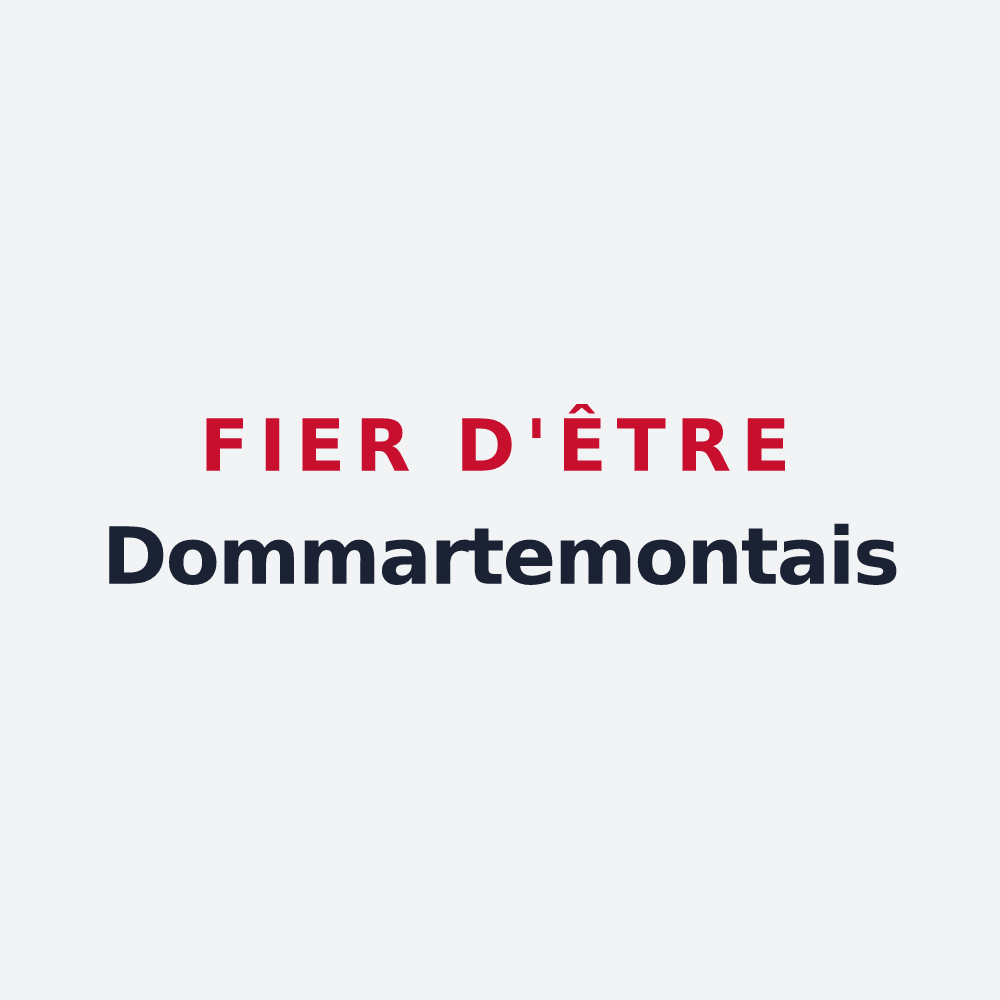 Poster « Fier d'être Dommartemontais » — design pour Dommartemont