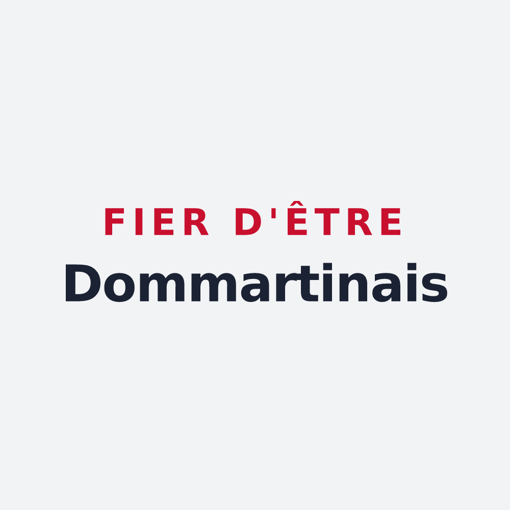 Poster « Fier d'être Dommartinais » — design pour Dommartin-la-Chaussée