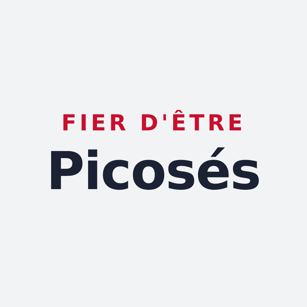 Poster « Fier d'être Picosés » — design pour Dommartin-lès-Remiremont