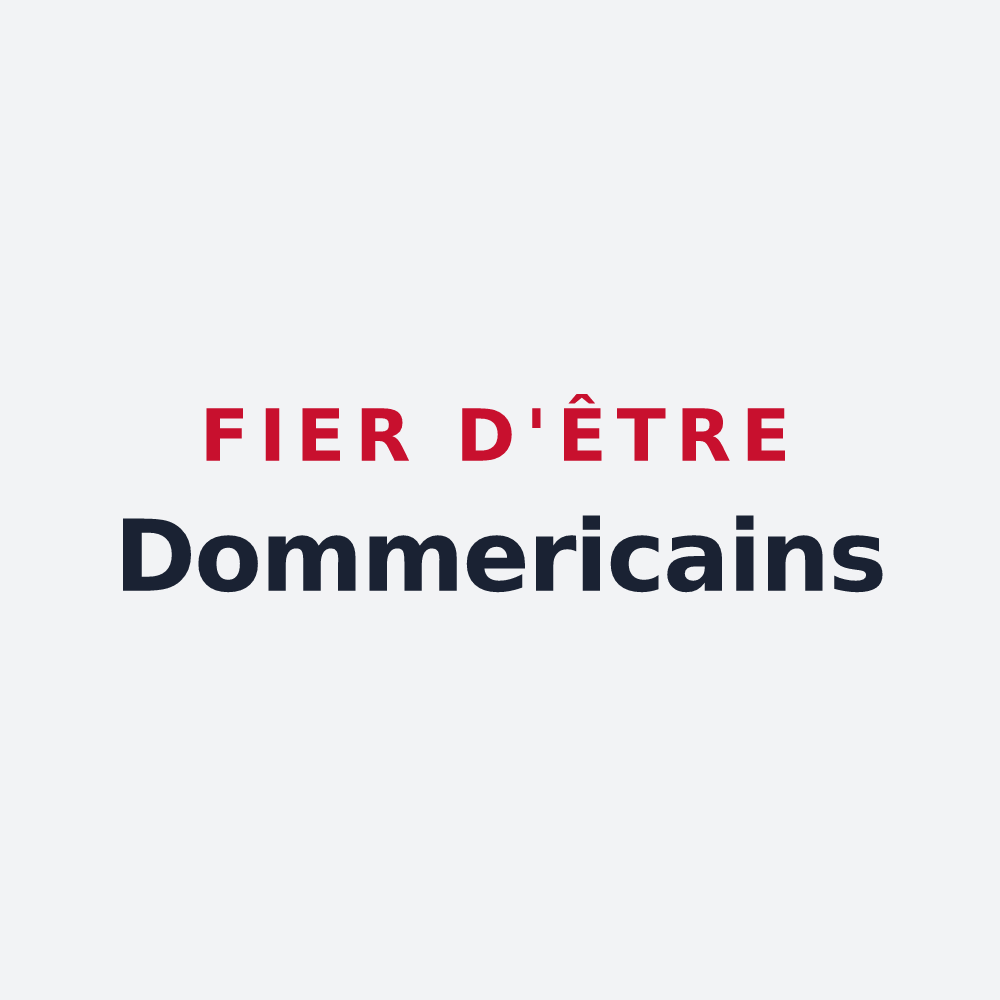 Poster « Fier d'être Dommericains » — design pour Dommery
