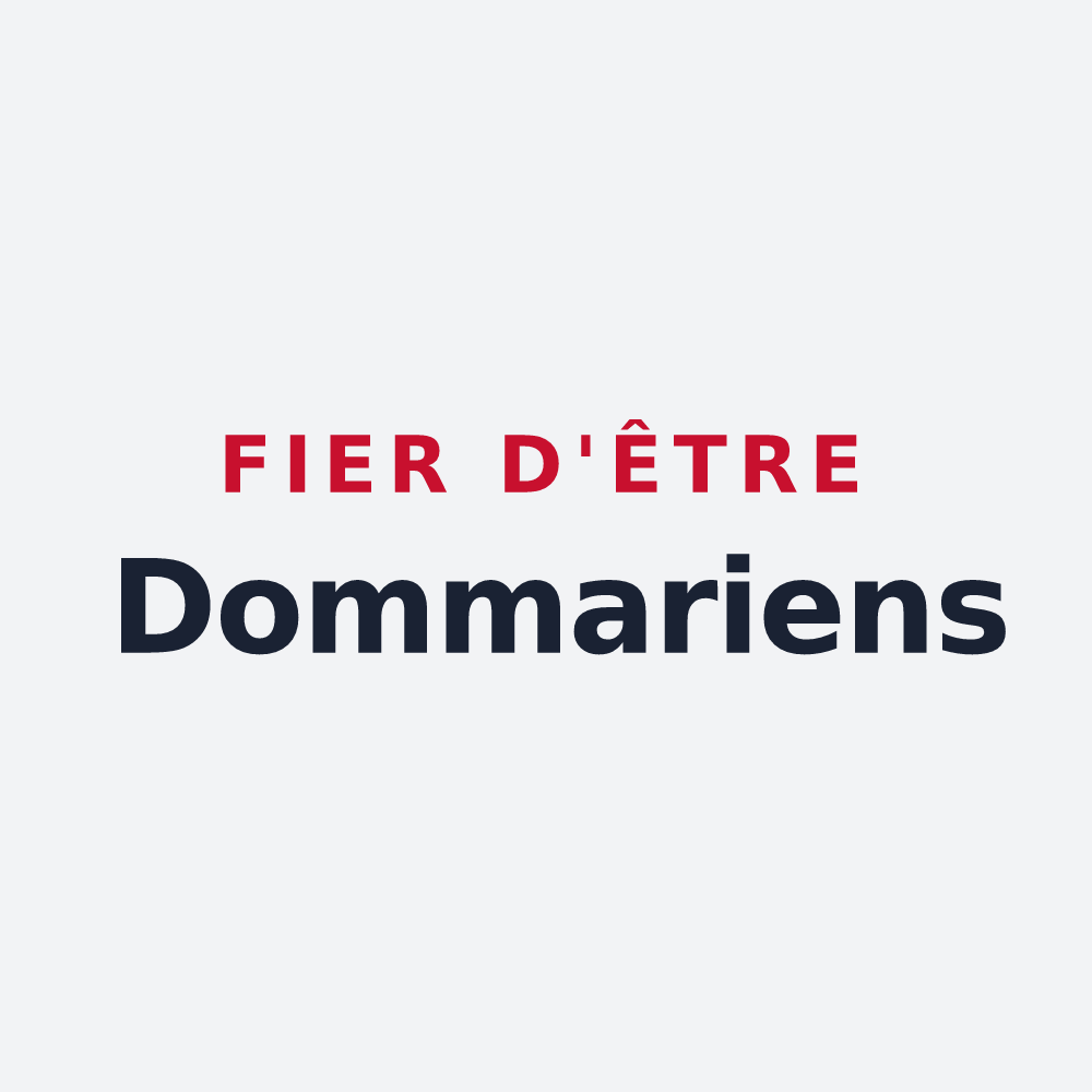Poster « Fier d'être Dommariens » — design pour Dommiers