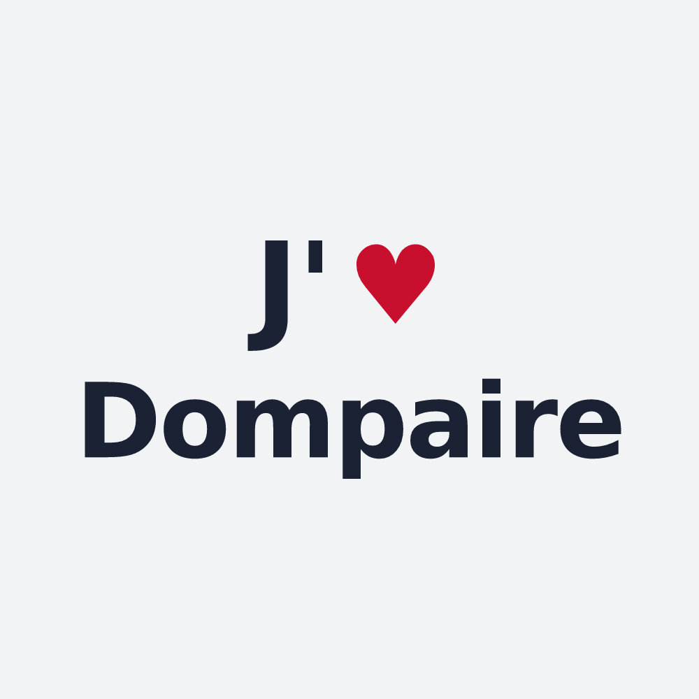 Poster personnalisé Dompaire — design J'aime Dompaire