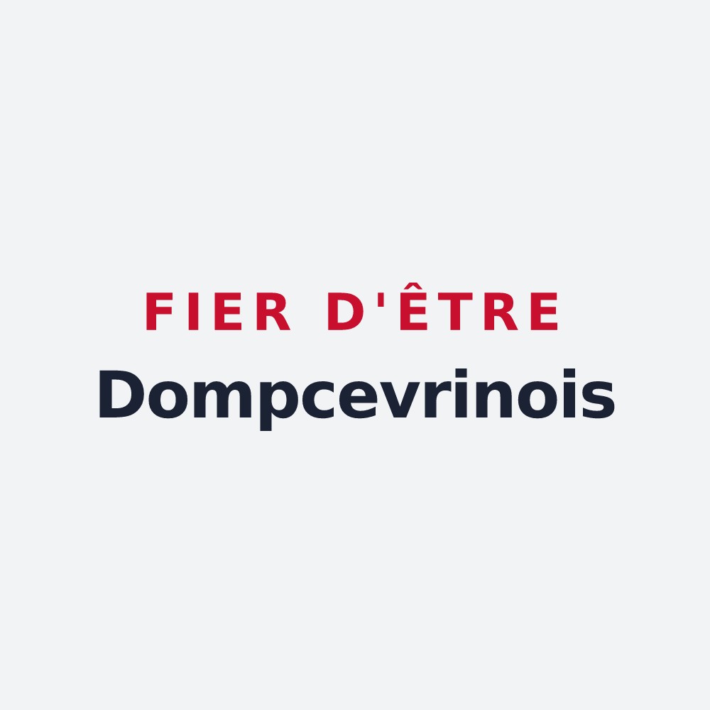Poster « Fier d'être Dompcevrinois » — design pour Dompcevrin