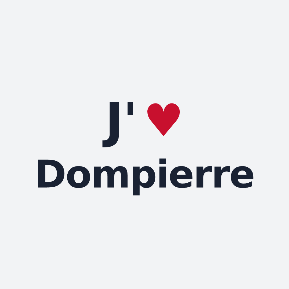 Poster personnalisé Dompierre — design J'aime Dompierre
