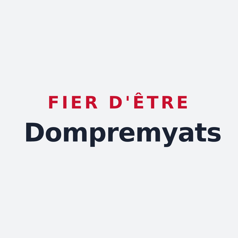 Poster « Fier d'être Dompremyats » — design pour Dompremy