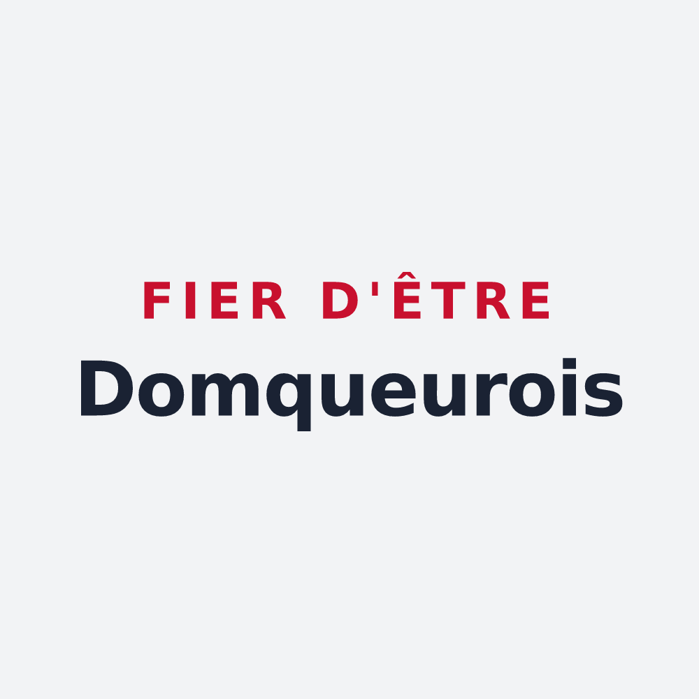 Poster « Fier d'être Domqueurois » — design pour Domqueur