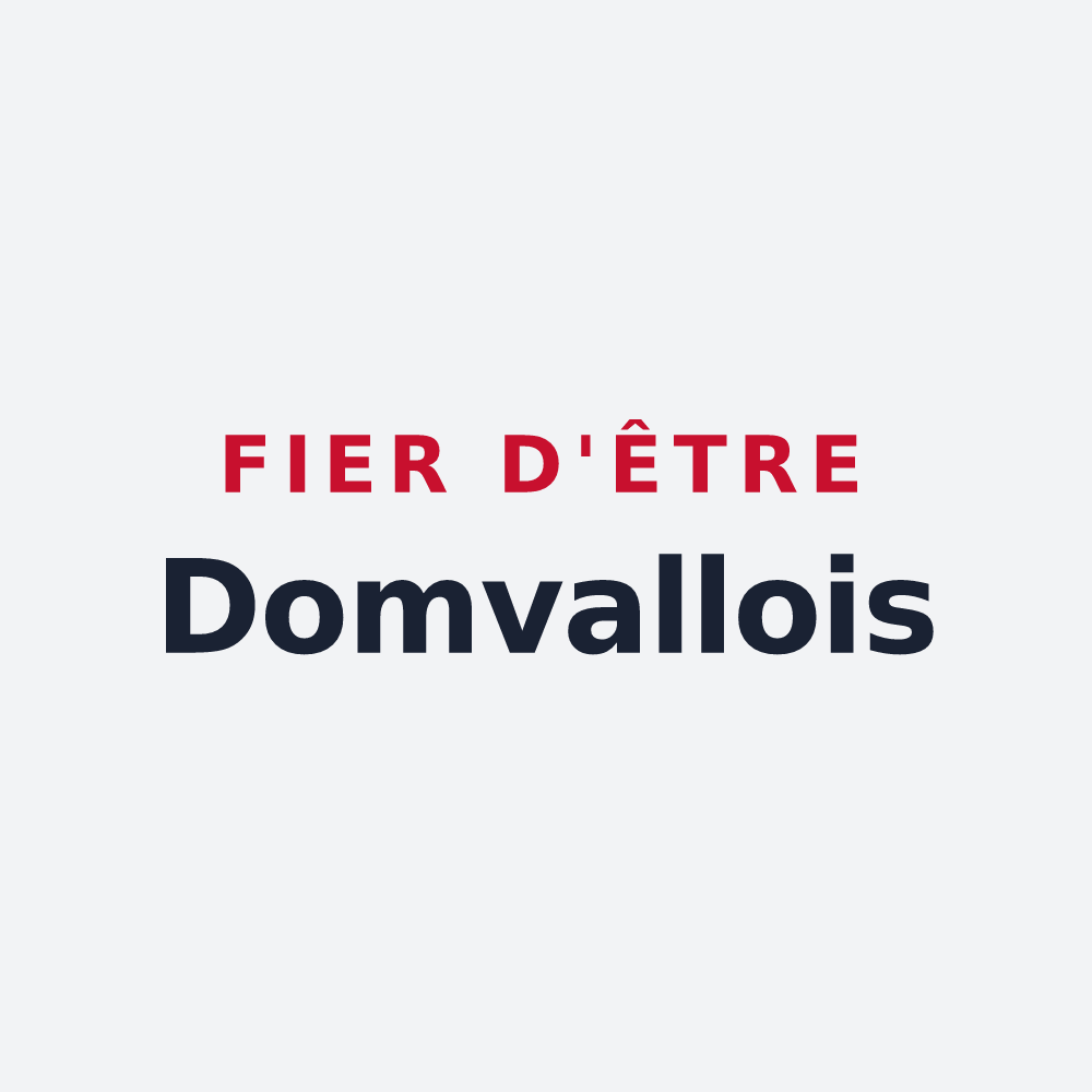 Poster « Fier d'être Domvallois » — design pour Domvallier