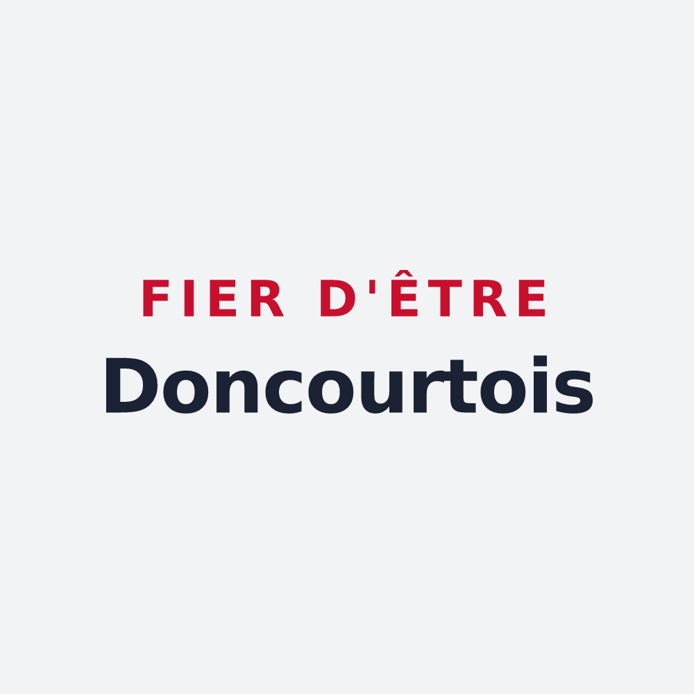 Poster « Fier d'être Doncourtois » — design pour Doncourt-sur-Meuse