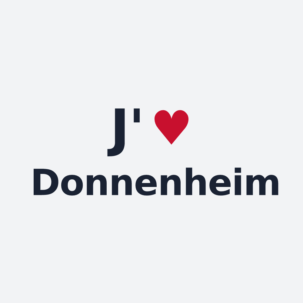 Poster personnalisé Donnenheim — design J'aime Donnenheim