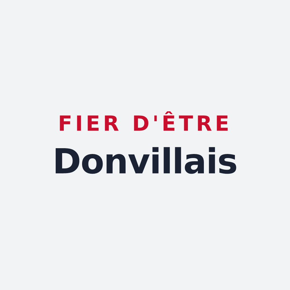 Poster « Fier d'être Donvillais » — design pour Donville-les-Bains