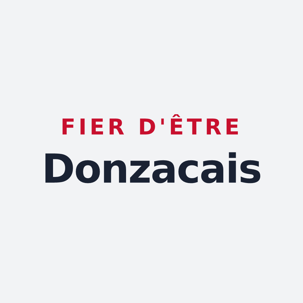 Poster « Fier d'être Donzacais » — design pour Donzac
