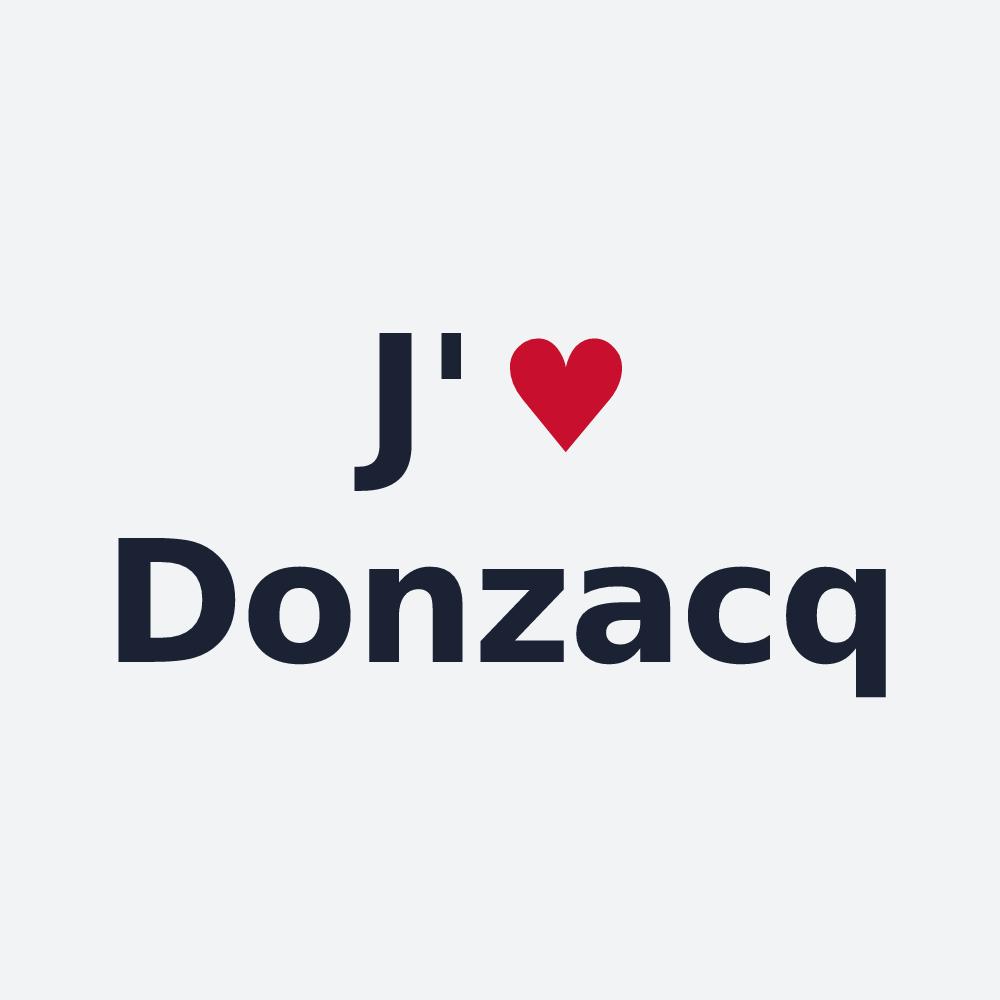 Poster personnalisé Donzacq — design J'aime Donzacq