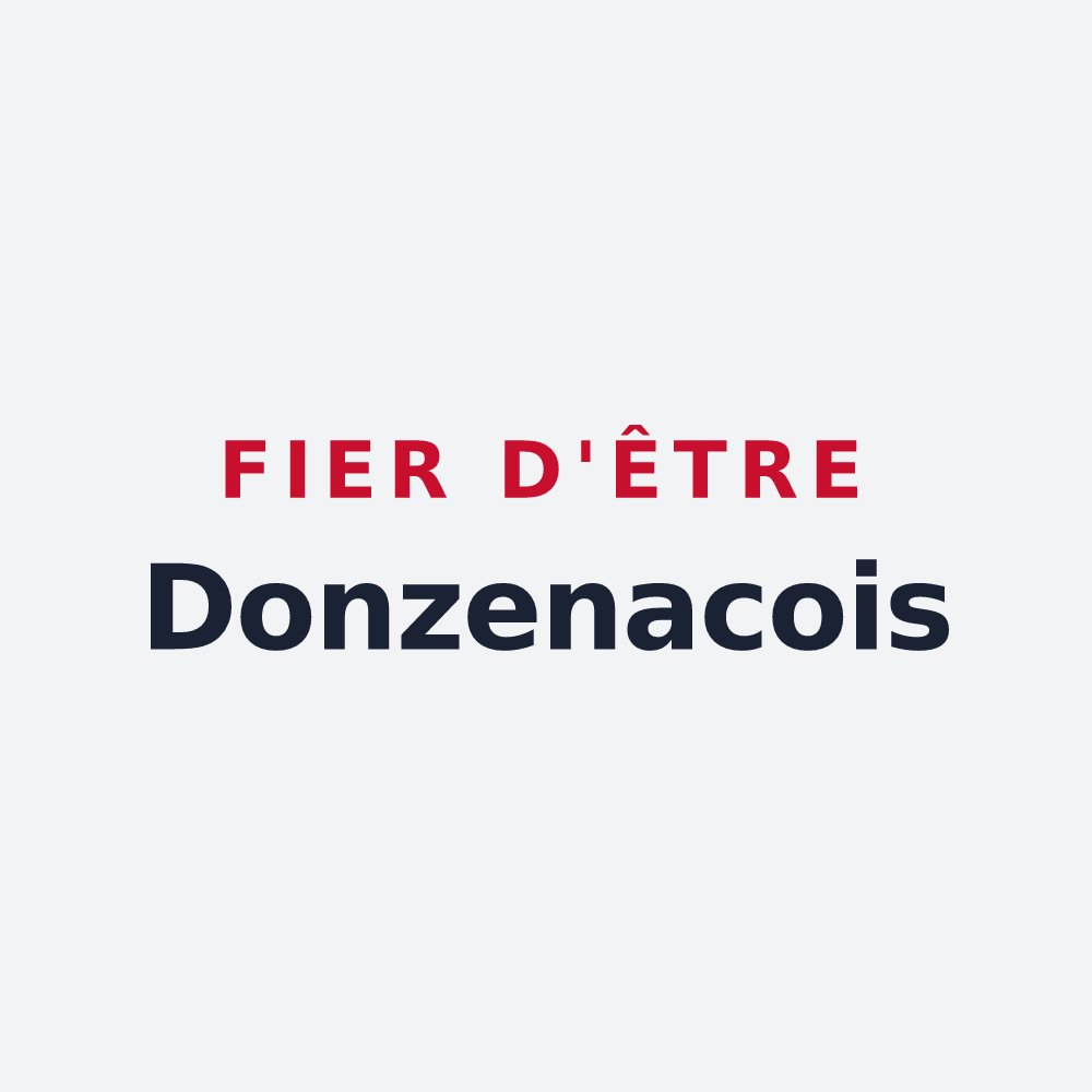 Poster « Fier d'être Donzenacois » — design pour Donzenac