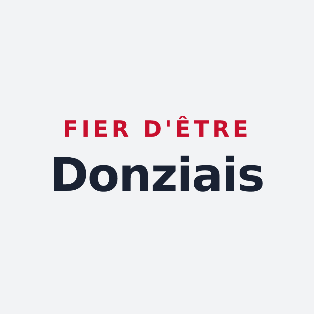 Poster « Fier d'être Donziais » — design pour Donzy