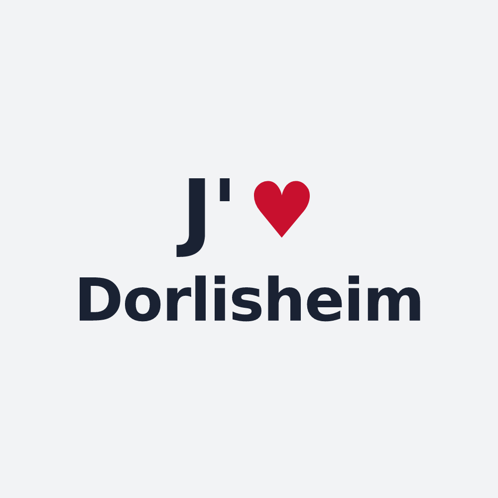 Poster personnalisé Dorlisheim — design J'aime Dorlisheim