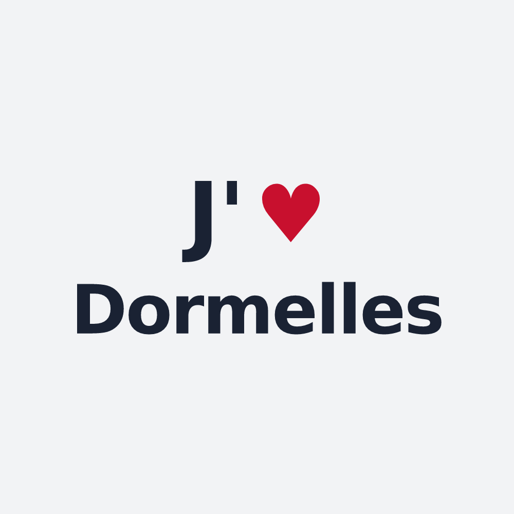 Poster personnalisé Dormelles — design J'aime Dormelles