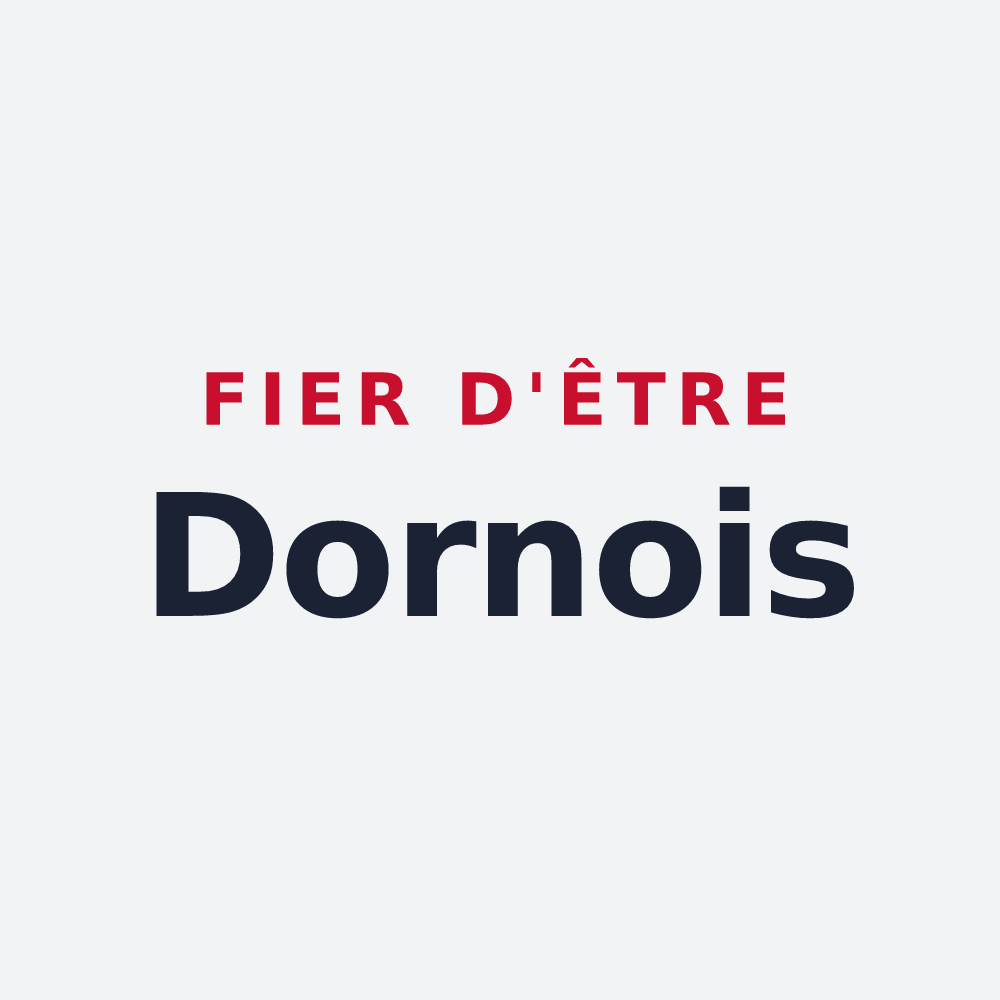 Poster « Fier d'être Dornois » — design pour Dornes