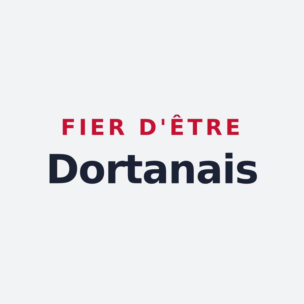 Poster « Fier d'être Dortanais » — design pour Dortan