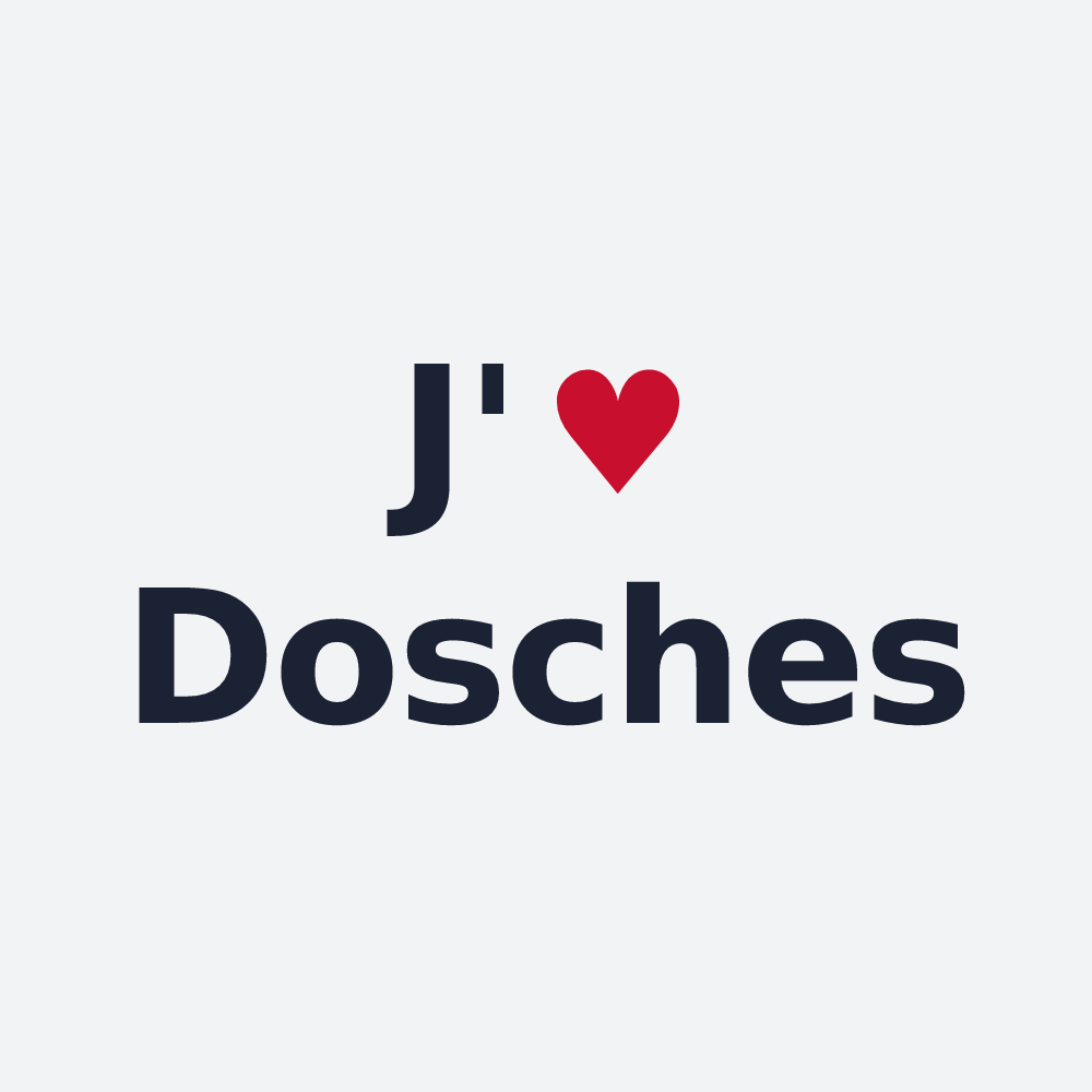 Poster personnalisé Dosches — design J'aime Dosches