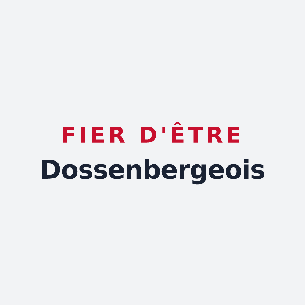 Poster « Fier d'être Dossenbergeois » — design pour Dossenheim-Kochersberg