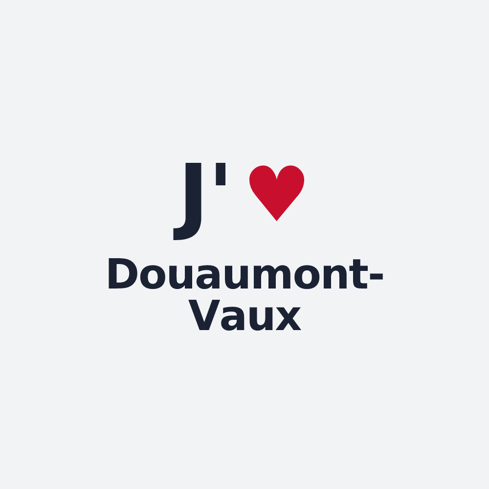 Poster personnalisé Douaumont-Vaux — design J'aime Douaumont-Vaux
