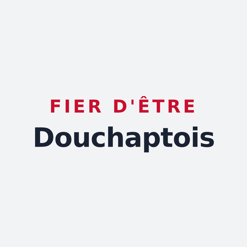 Poster « Fier d'être Douchaptois » — design pour Douchapt