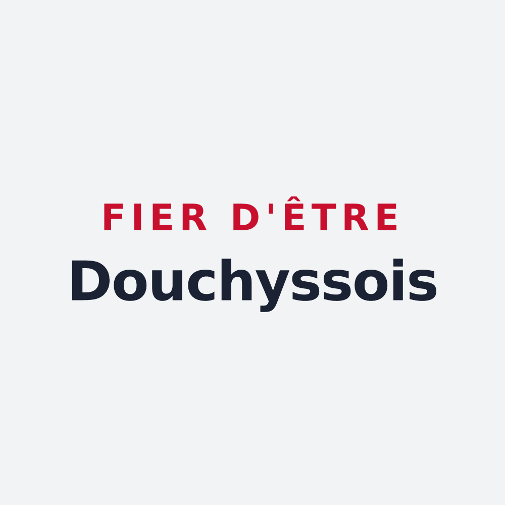 Poster « Fier d'être Douchyssois » — design pour Douchy-Montcorbon