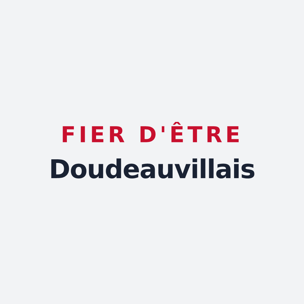 Poster « Fier d'être Doudeauvillais » — design pour Doudeauville