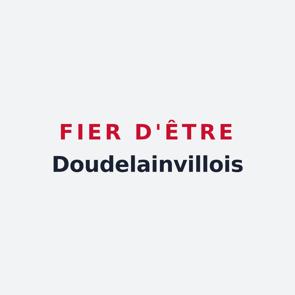 Poster « Fier d'être Doudelainvillois » — design pour Doudelainville