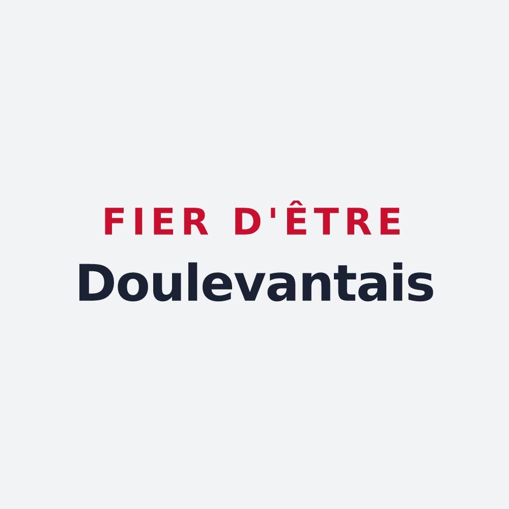 Poster « Fier d'être Doulevantais » — design pour Doulevant-le-Petit