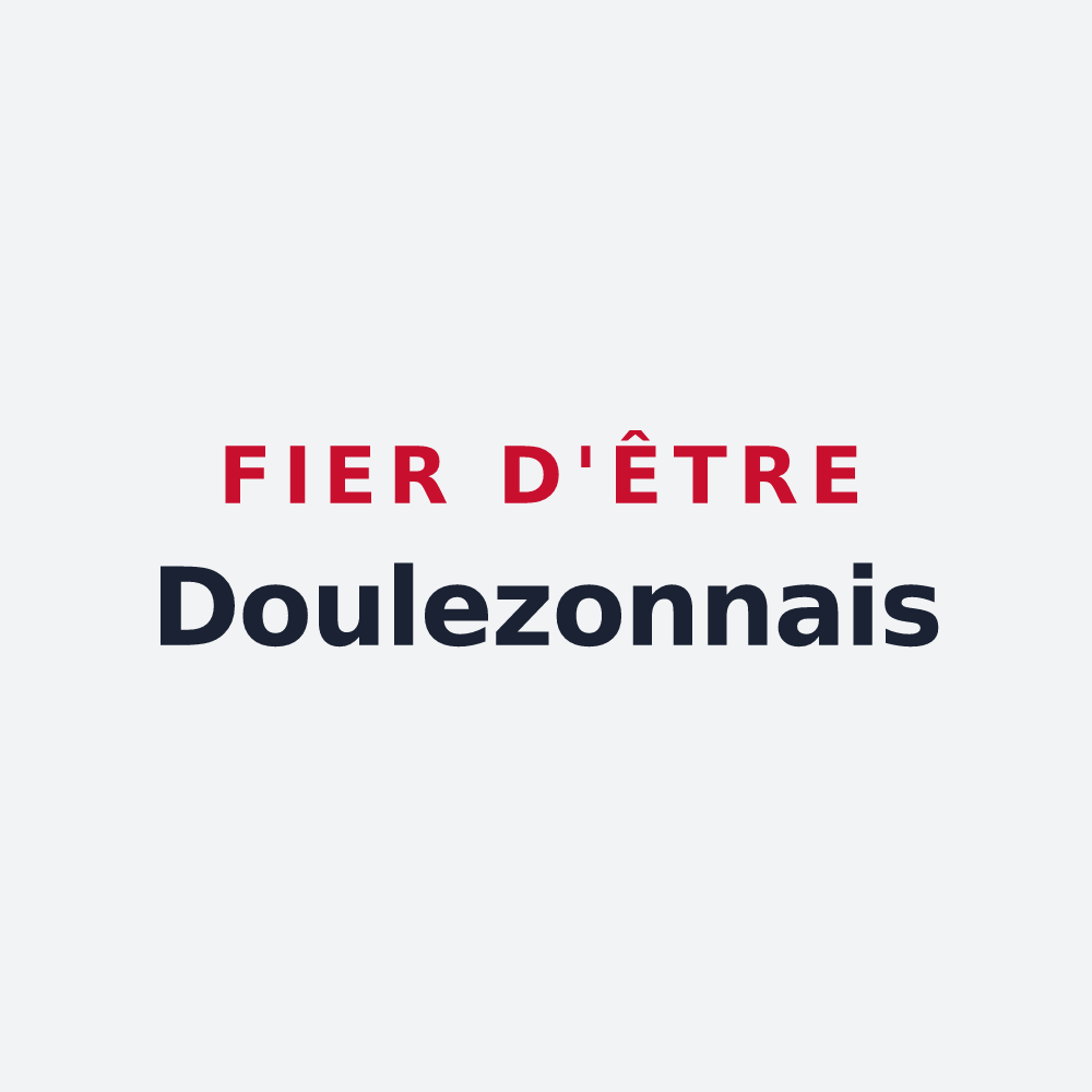 Poster « Fier d'être Doulezonnais » — design pour Doulezon