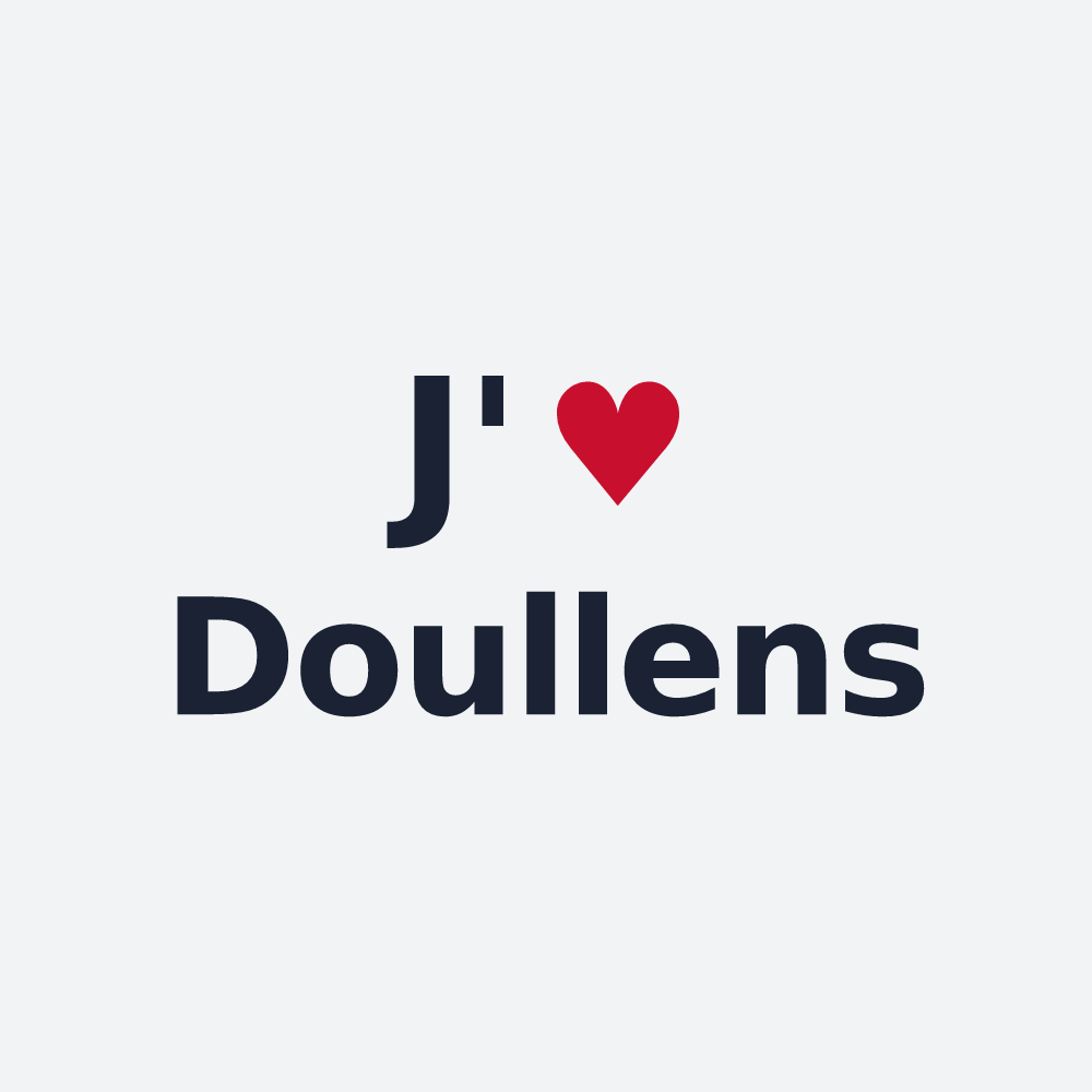 Poster personnalisé Doullens — design J'aime Doullens