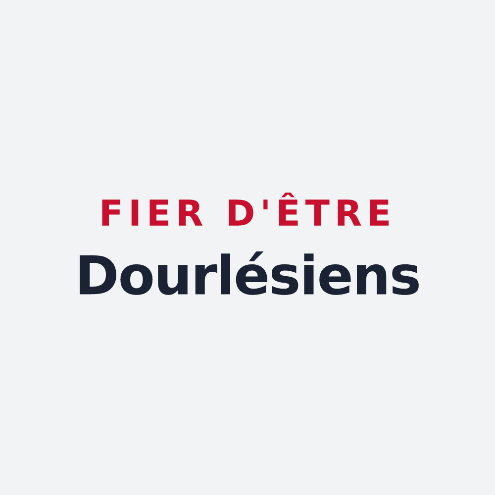 Poster « Fier d'être Dourlésiens » — design pour Dourlers