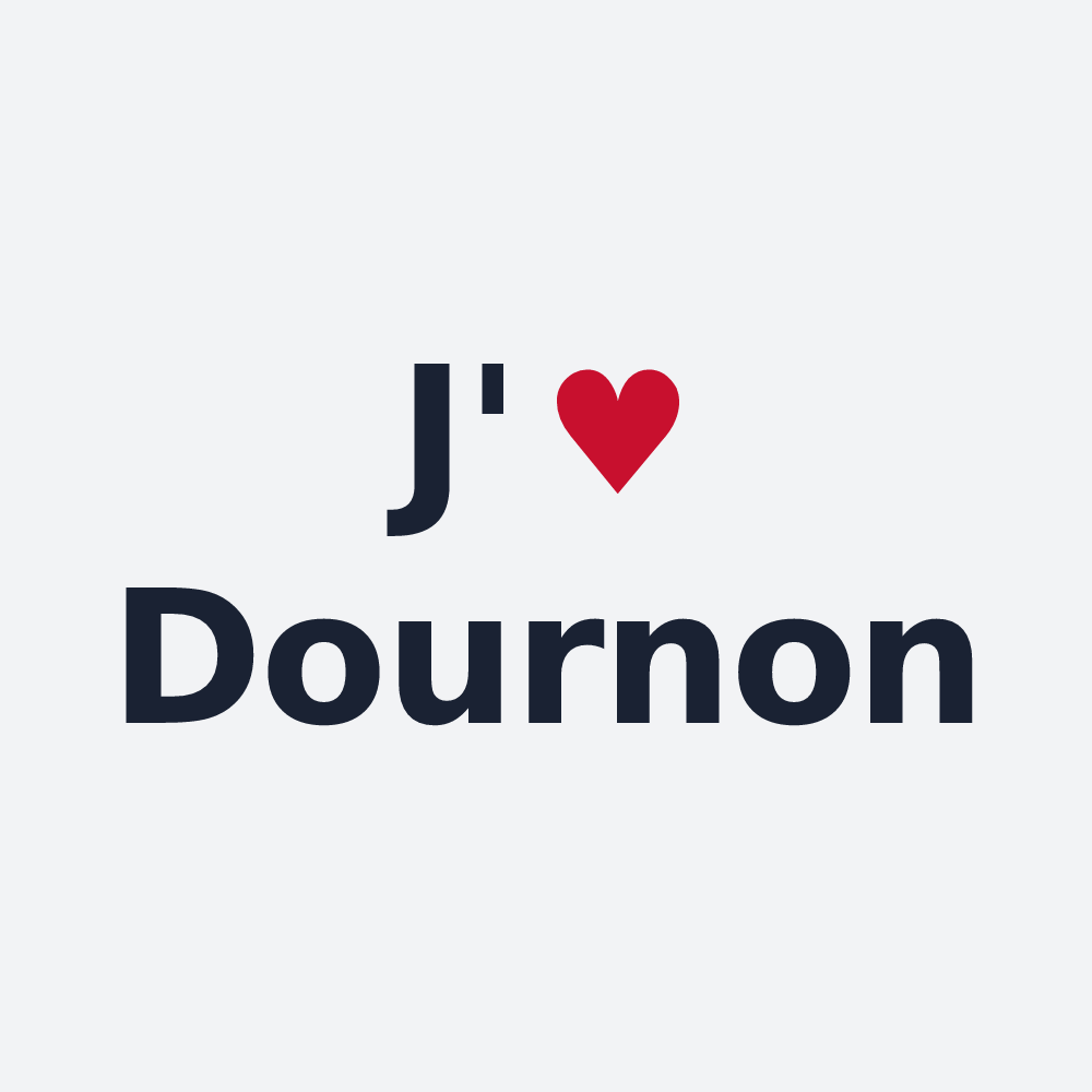 Poster personnalisé Dournon — design J'aime Dournon
