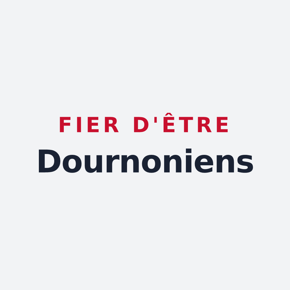 Poster « Fier d'être Dournoniens » — design pour Dournon
