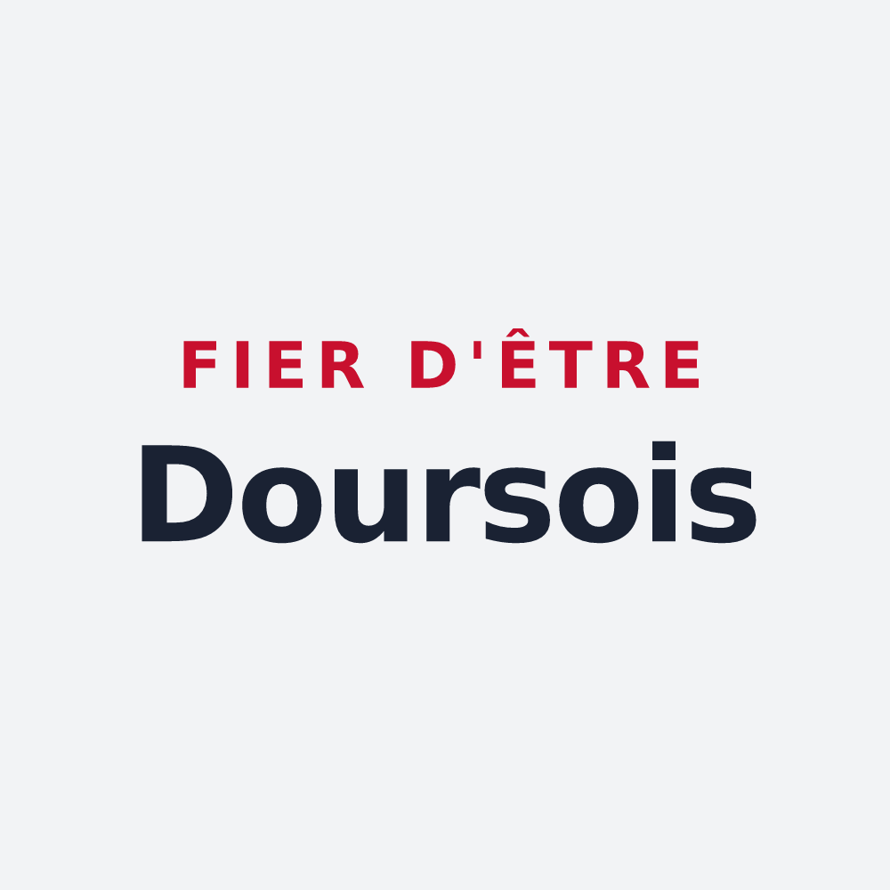 Poster « Fier d'être Doursois » — design pour Dours