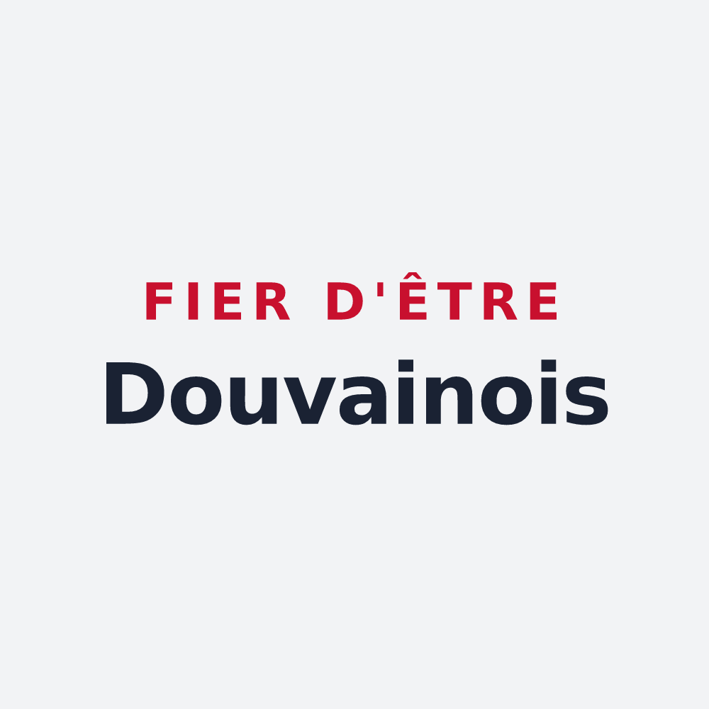 Poster « Fier d'être Douvainois » — design pour Douvaine