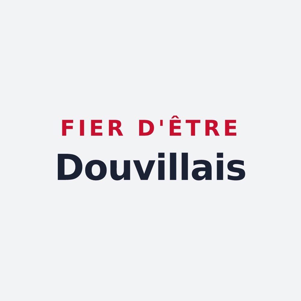 Poster « Fier d'être Douvillais » — design pour Douville-en-Auge
