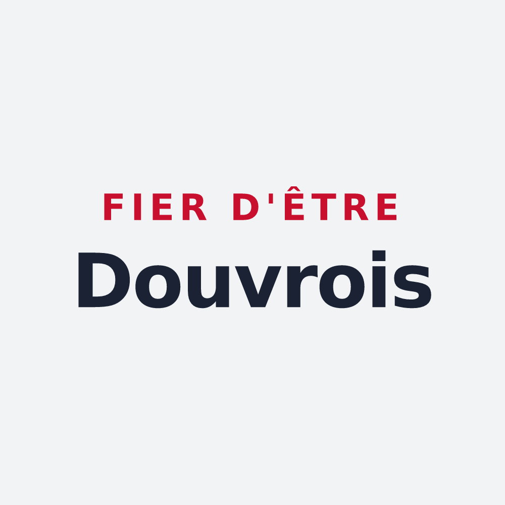 Poster « Fier d'être Douvrois » — design pour Douvres