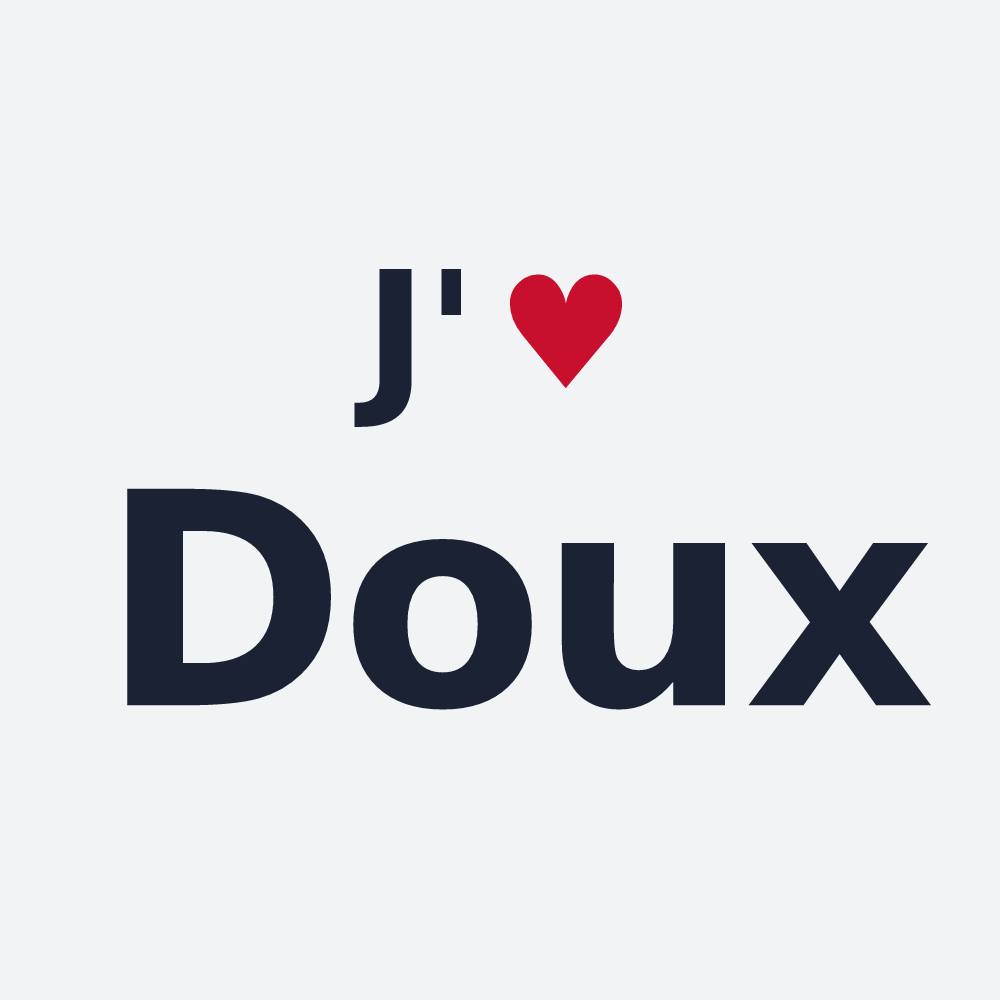 Poster personnalisé Doux — design J'aime Doux