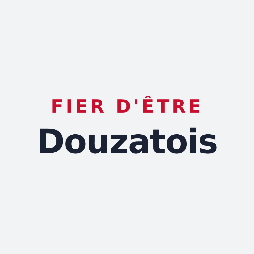 Poster « Fier d'être Douzatois » — design pour Douzat