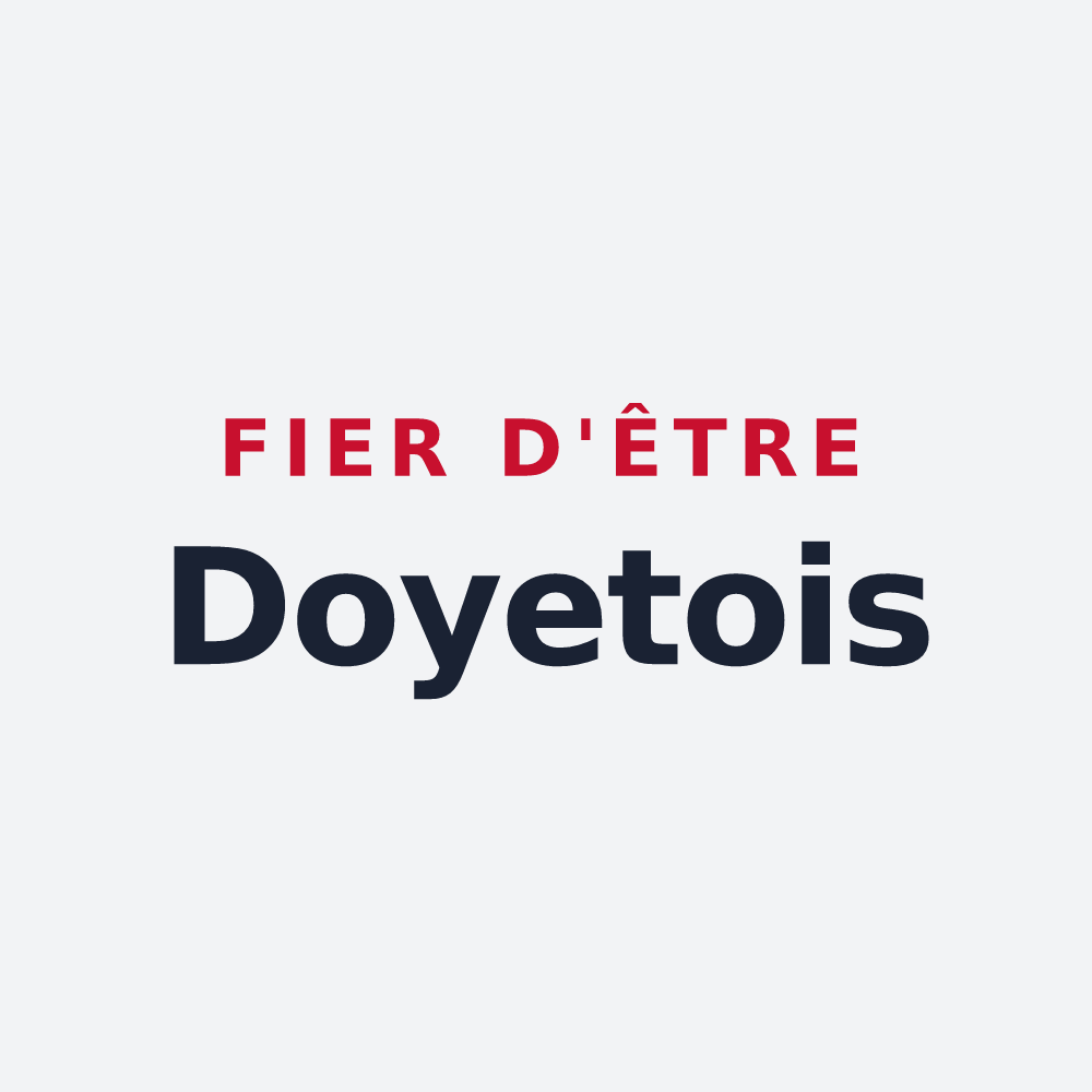 Poster « Fier d'être Doyetois » — design pour Doyet