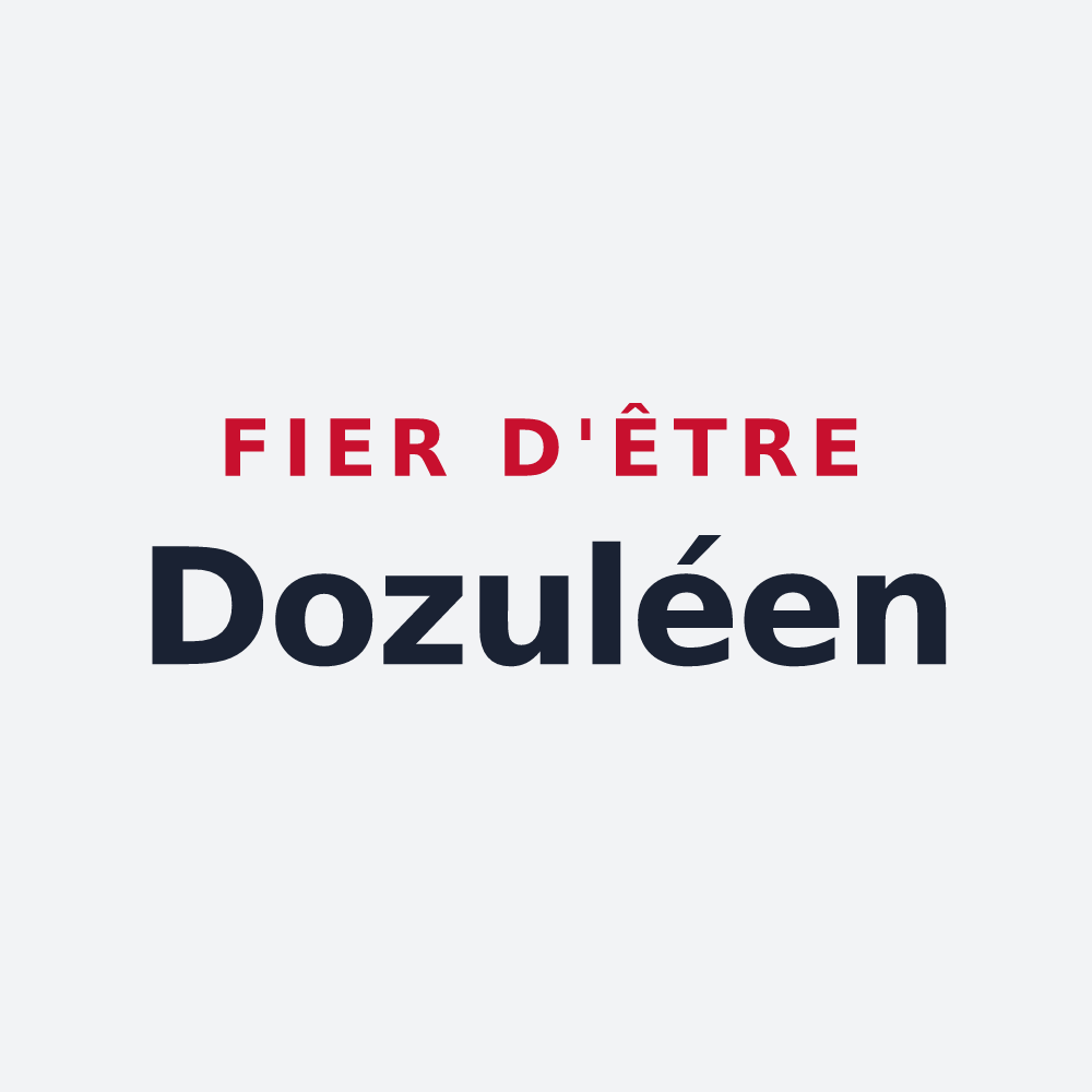 Poster « Fier d'être Dozuléen » — design pour Dozulé