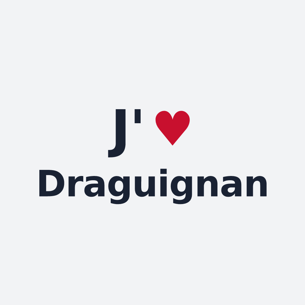 Poster personnalisé Draguignan — design J'aime Draguignan