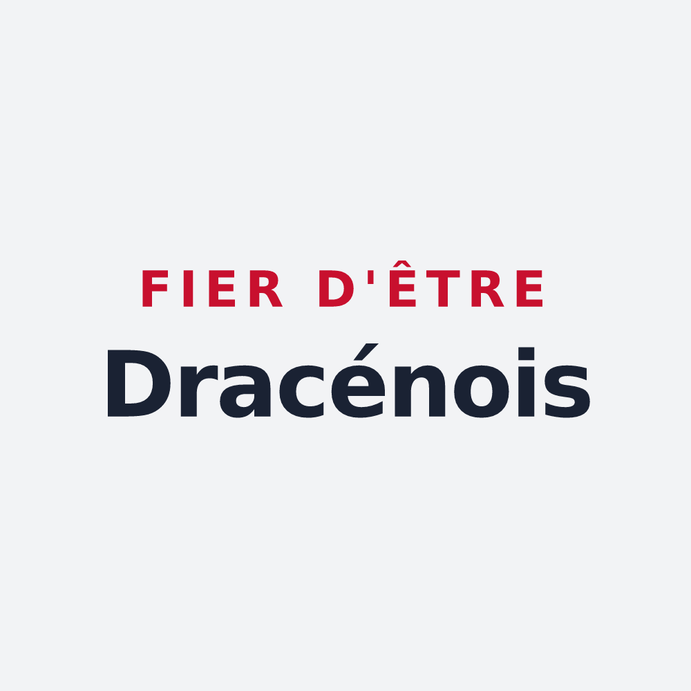 Poster « Fier d'être Dracénois » — design pour Draguignan